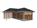 Vorschaubild Palmako Pavillon Bianca 24,9 m² Set 514 Slide Plus mit Isolierglas-Schiebetüren