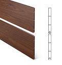 Vorschaubild Alberts® Alu Sichtschutz Palitio als Set, Profilhöhe 150 mm, zum Einbetonieren