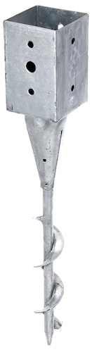 Alberts® Einschraub-Bodenhülse für Vierkantholzpfosten 91x91/595