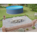 Vorschaubild Summer Fun Rundform Aufstellbeckenset Acapulco Anthrazit Ø450x90cm (SW0,3 IH 0,2) overlap