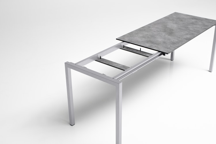 Kettler HPL-Ausziehtisch CUBIC 140/210 x 70 cm, Aluminium / HPL Anthrazit - Sonderaktion