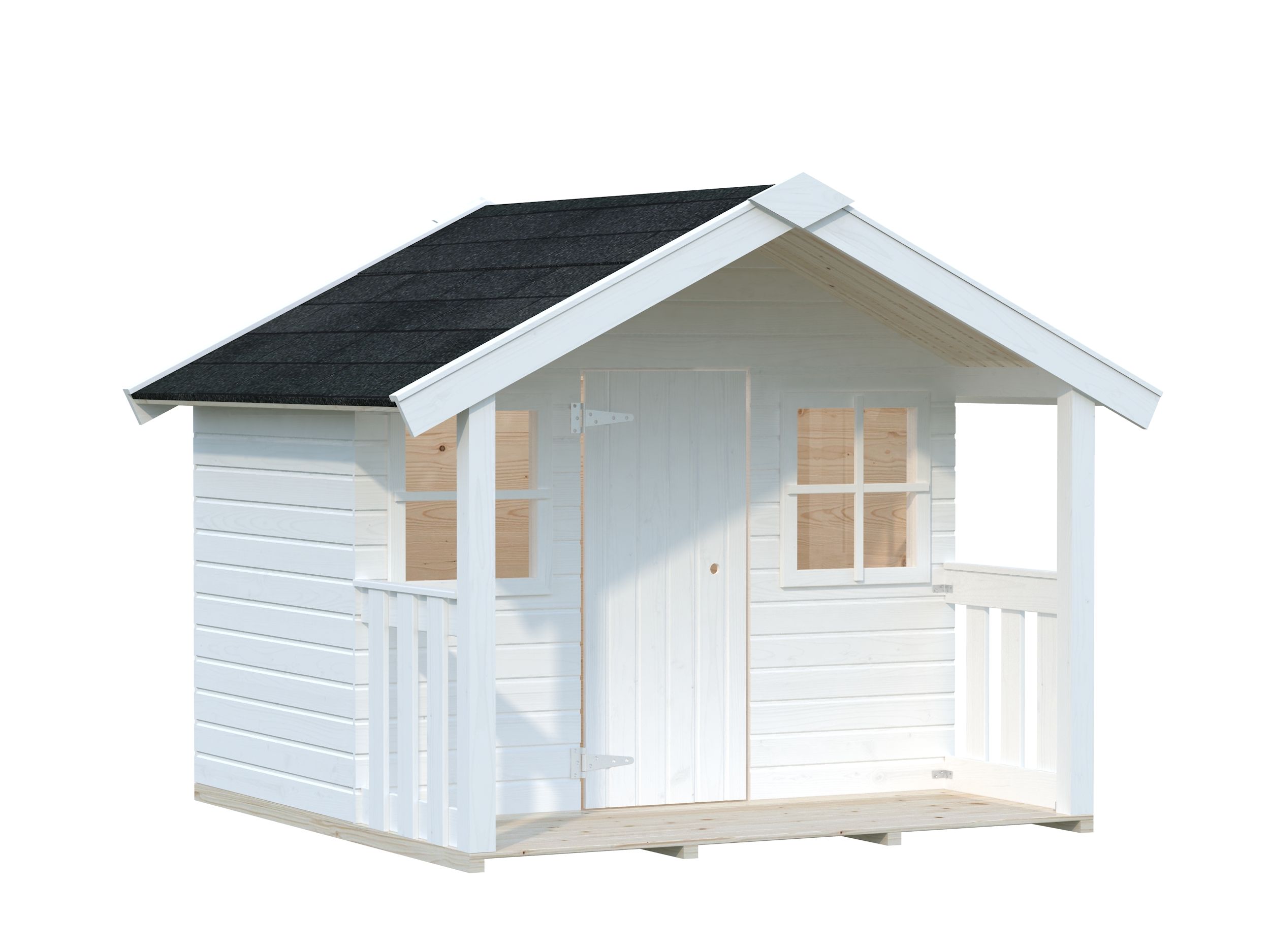 Palmako Kinderspielhaus Felix 1,9 m² - weiß lackiert