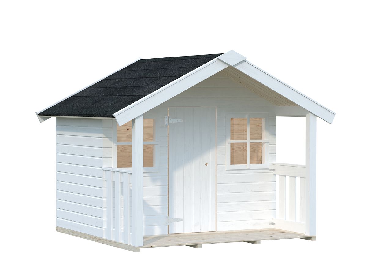 Palmako Kinderspielhaus Felix 1,9 m² - weiß lackiert