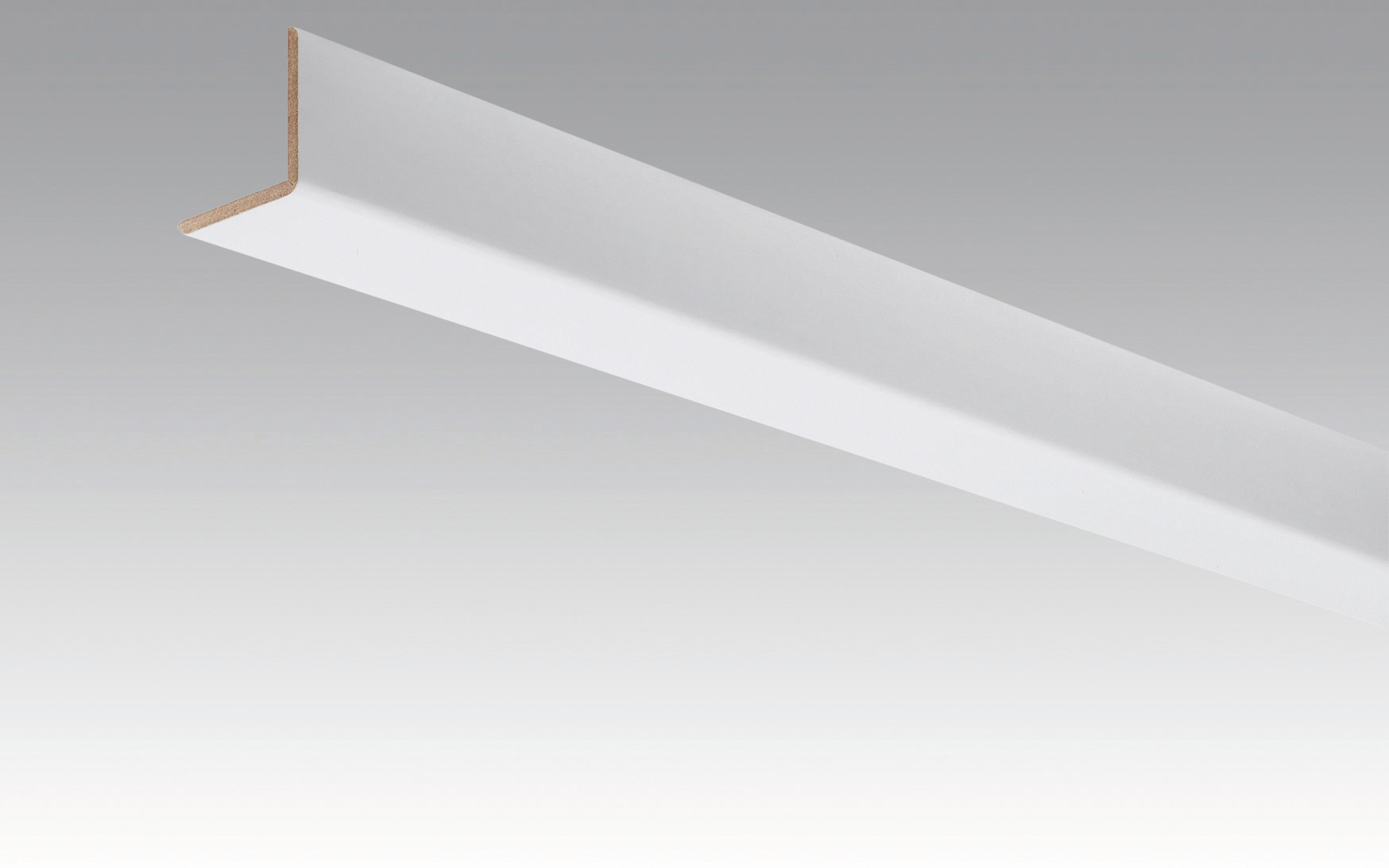 MEISTER Winkelleiste 33/33 mm  Weiß Hochglanz 4084 - 2380 mm