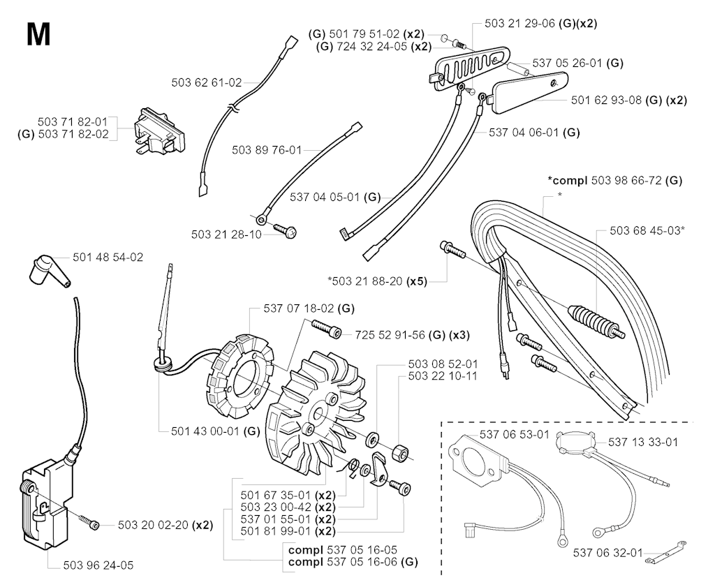 Explosionszeichnung Ersatzteile