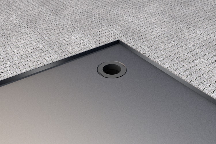 Gutta Rechteckvordach BS Plus 160 Sondermaß inkl. Wasserspeier (neues Modell)