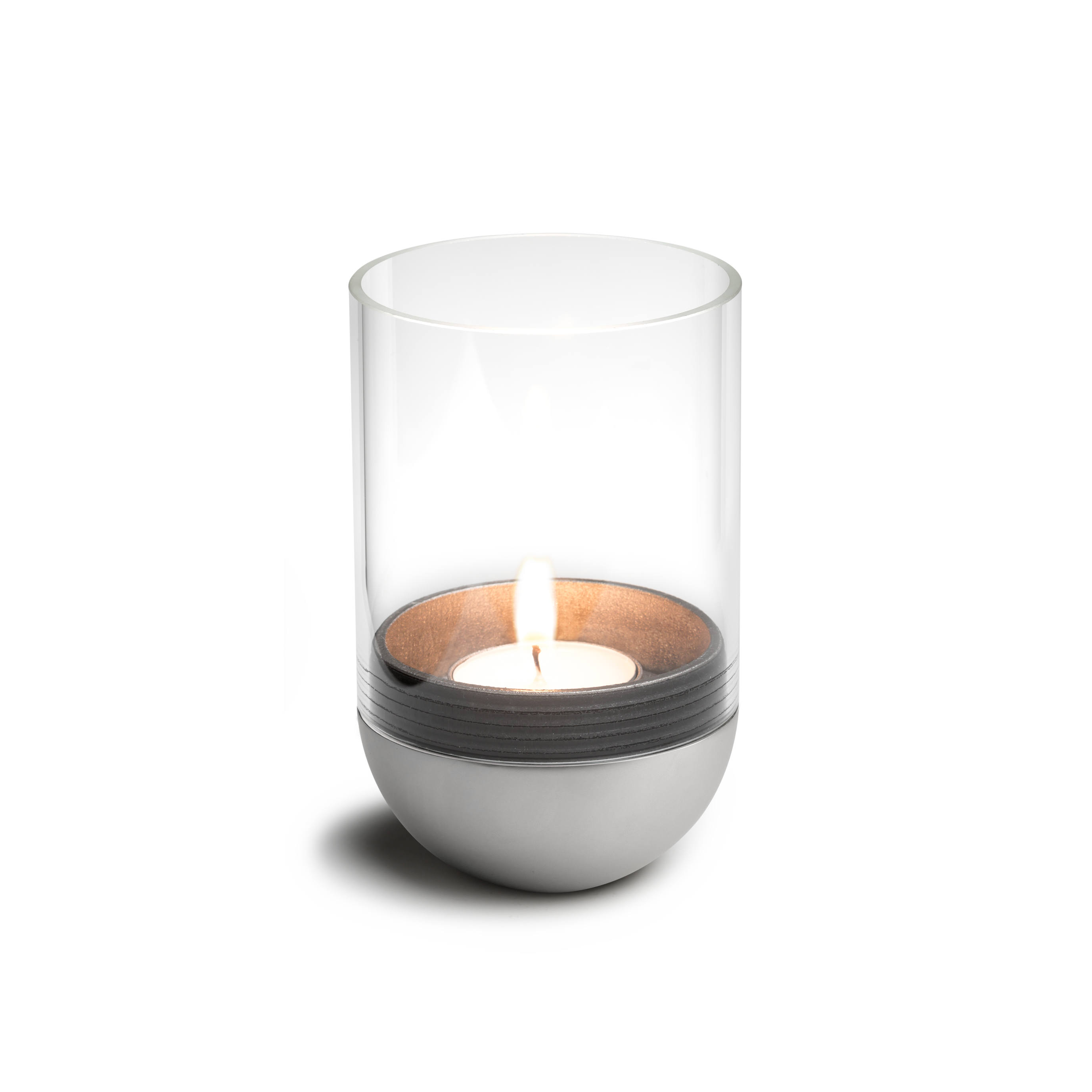 höfats GRAVITY CANDLE Windlicht silber