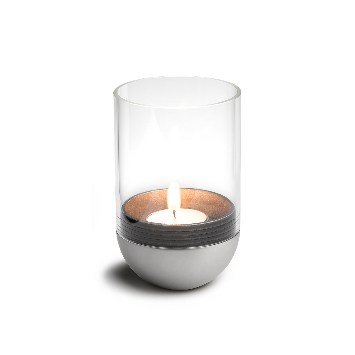 höfats GRAVITY CANDLE Windlicht silber