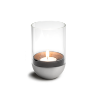 höfats GRAVITY CANDLE Windlicht silber