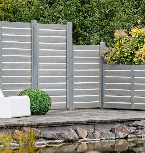 BM Serie TYP 224 Grundelement, 90 x 180cm, Fichte Hellgrau/Cremeweiß