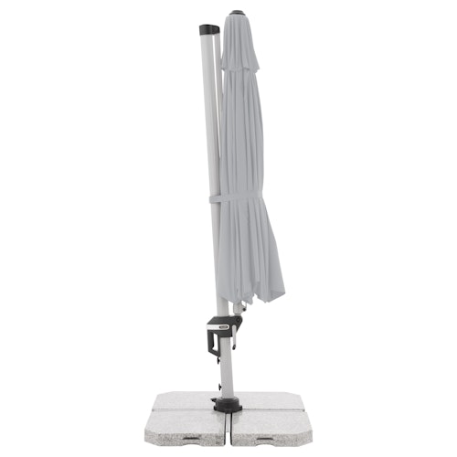 doppler Pendelschirm ACTIVE 370, Aluminium Grau / 100 % Polyester 200 g/m²