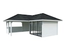 Vorschaubild Palmako Pavillon Bianca 24,9 m² Set 209 Slide - 28 mm