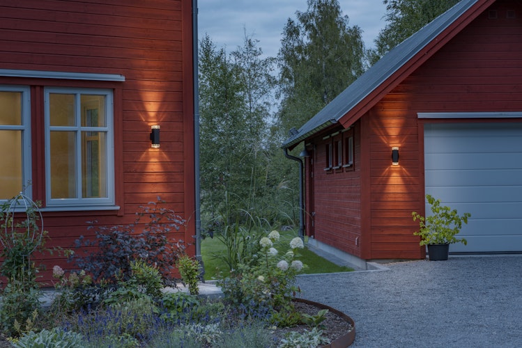 Konstsmide Wandleuchte Pollux, 2xGU10, schwarz (408-750)