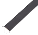 Vorschaubild Alberts® Flachstange, Alu schwarz elox., LxBxS 2000 x 20 x 2 mm 489397