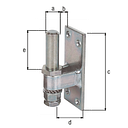 Vorschaubild Alberts® Kloben verstellbar galvanisch verzinkt dickschichtpassiviert. Ø16x45x100 mm