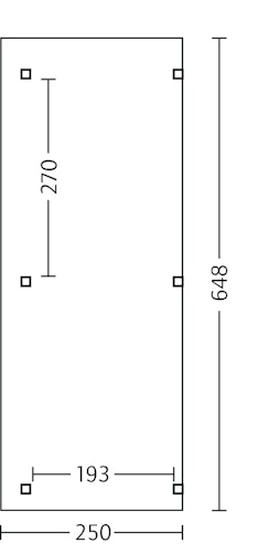 Skan Holz Siena aus Leimholz mit Mittelpfosten Breite 648 cm freistehende Terrassenüberdachung