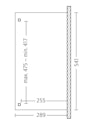 Skan Holz Terrassenüberdachung Verona o. Mittelpfosten Breite 541 cm