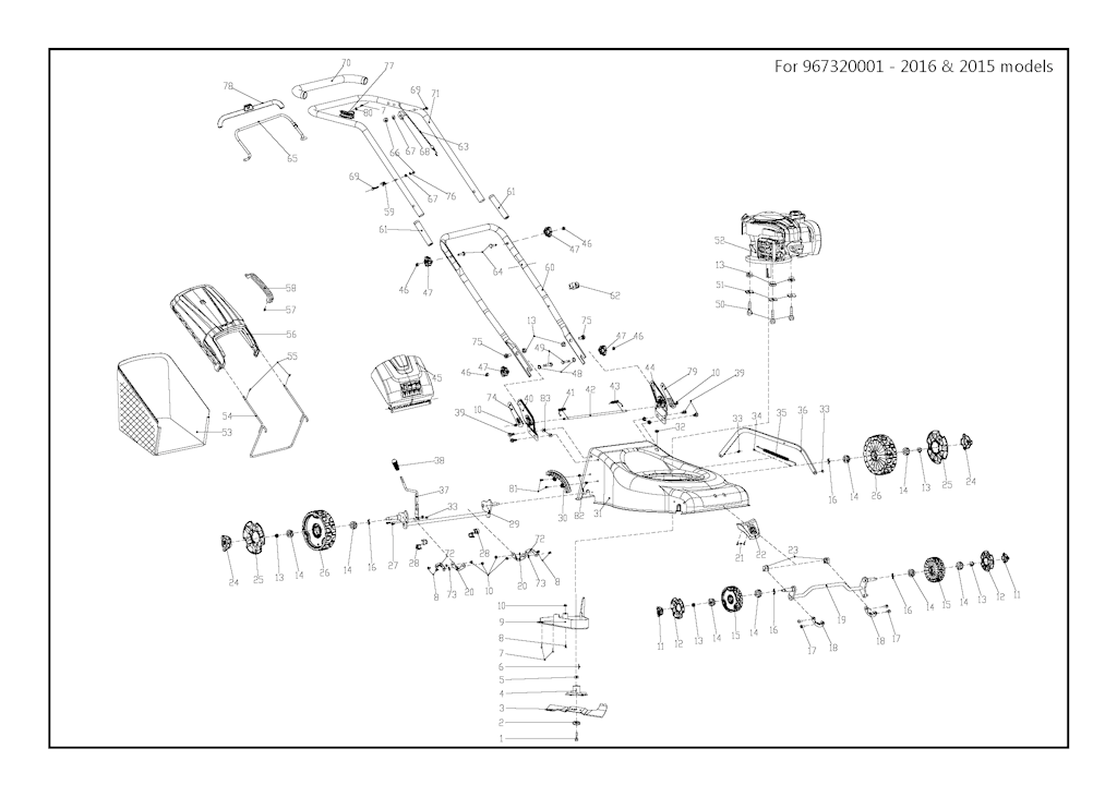 Explosionszeichnung Ersatzteile