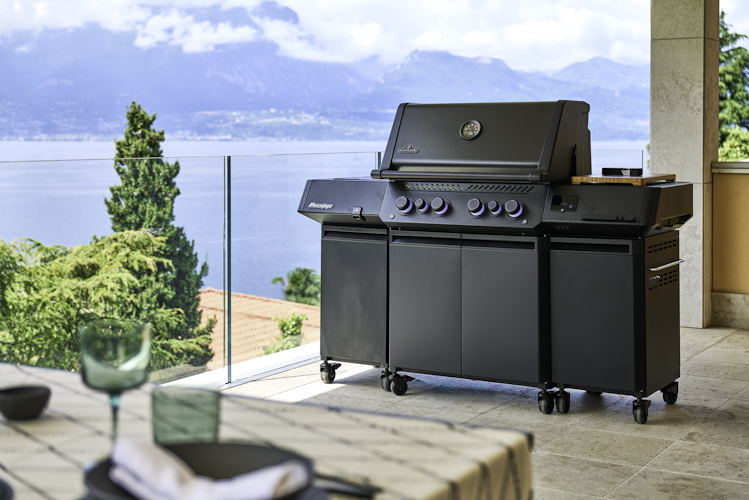 Napoleon Prestige PRO 500, Connected, Schwarz, inkl. Drehspieß