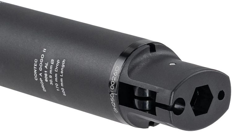 CONTEC Variosattelstütze Drop-A-Gogo II Ø 30,9 mm schwarz 500 mm lang, 170 mm Verstellbereich, max