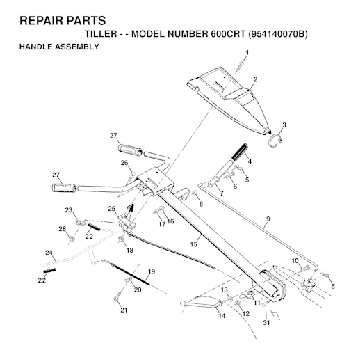 Husqvarna Motorhacken 600 CRT, 954140070B, 1999-04