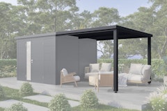 Wolff Finnhaus Terrasse 2929 Anthrazit für Metall Gartenhäuser Ulrik & LinneaZubehörbild