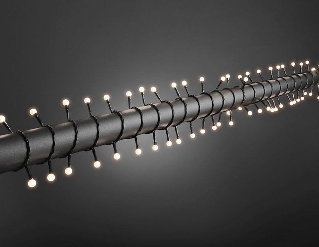 Konstsmide Weihnachtsbeleuchtung  LED Lichterkette runde 80 warmweiße Dioden