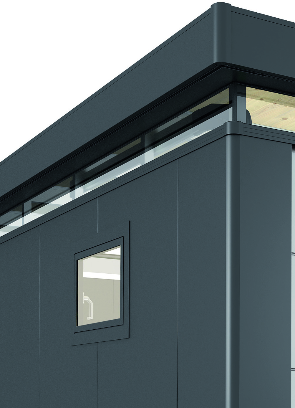 Biohort CasaNova Kippfenster-dunkelgrau-metallic-links