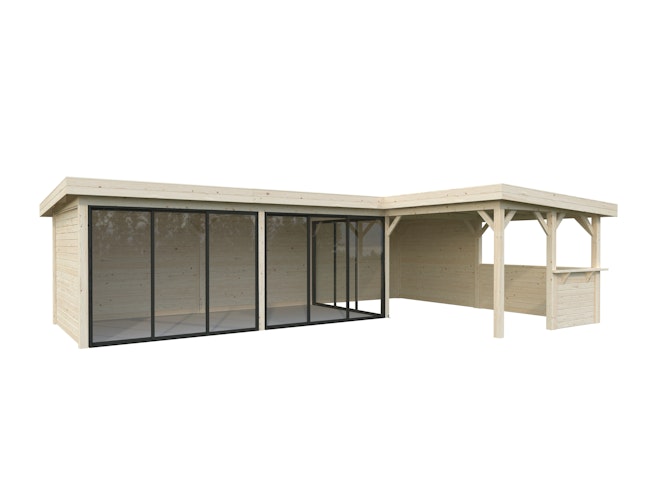 Palmako Carport/Pavillon Connect Lenna 33,2 m² Set 420 Slide
