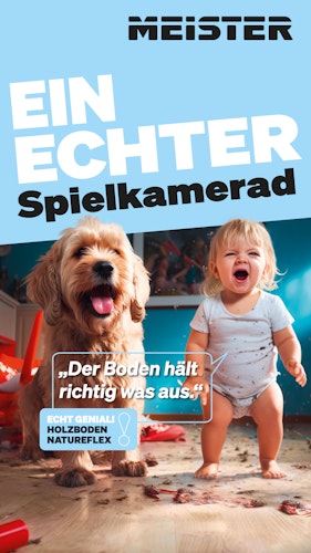 MEISTER Holzboden Natureflex HD 100 2200 x 210 x 8 mm 20013 Eiche lebhaft gebürstet ultramattlackiert