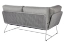 Vorschaubild Diamond Garden 2er Loungesofa MILOS links, Edelstahl Dunkelgrau / Rope / Sunproof (100 % Polypropylen)