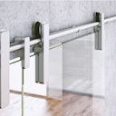 Vorschaubild Griffwerk Glasschiebetür CLEAR 510 Klarglas / Grünglas