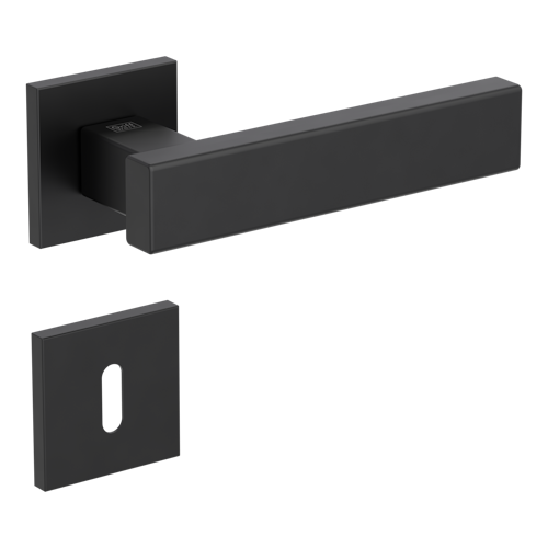 Griffwerk VAYA 200 CUBICO fast2fix Fast2Fix Rosetten eckig Buntbart Graphitschwarz