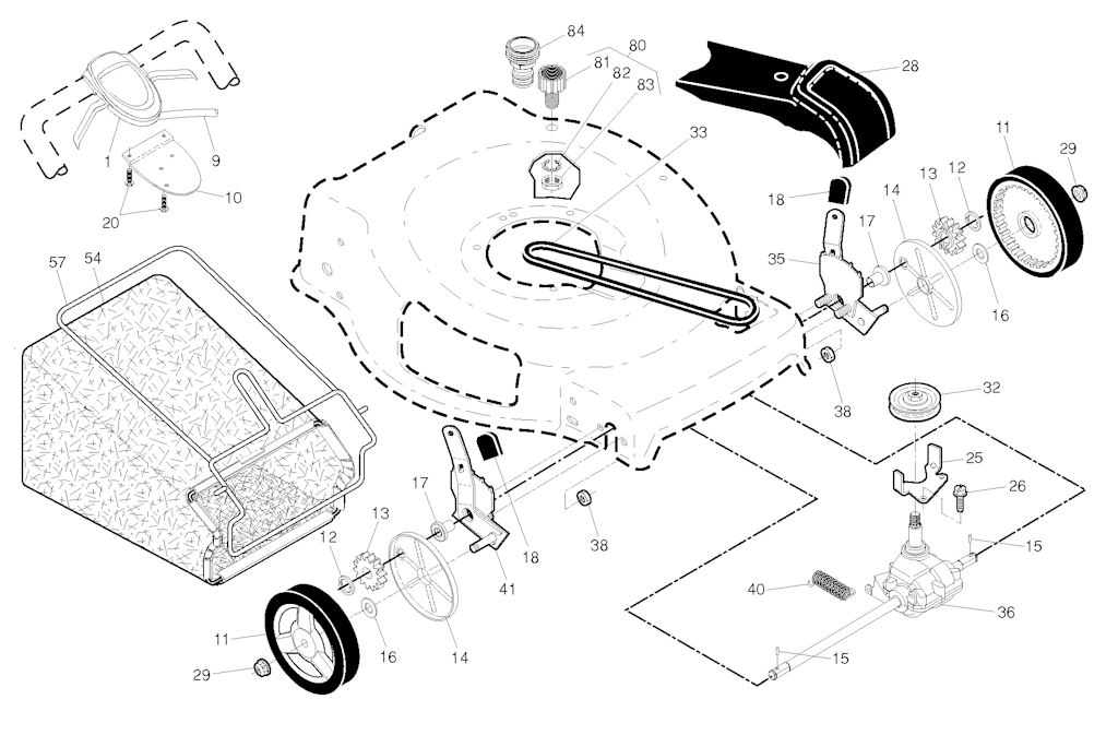 Explosionszeichnung Ersatzteile
