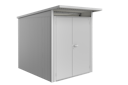 Vorschaubild B-Ware Biohort Gerätehaus Avantgarde mit Doppeltür B 180 x T 220 cm (Gr. A1) silber-metallic inkl. Alu-Bodenrahmen 
