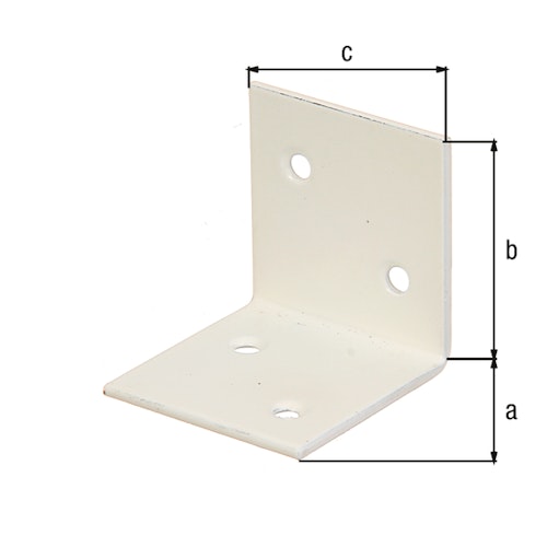 Alberts® Breitwinkel weiß beschichtet  40x40x40 mm