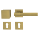 Vorschaubild Griffwerk Wechselgarnitur VAYA 136 ARIS fast2fix Fast2Fix Rosetten eckig Knopf SQUARE Gold matt R