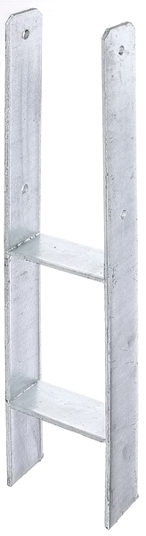 Alberts® H-Pfostenträger 300x60x6mm Gesamtlänge 600mm für verschiedene Pfostenstärken 120 mm