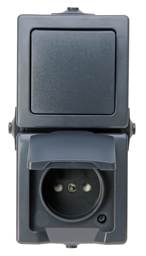 Kopp Kombination AP-FR Nautic senkrecht anthrazit