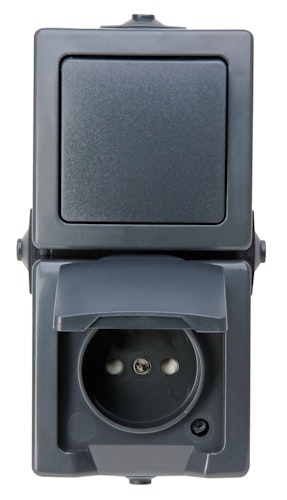 Kopp Kombination AP-FR Nautic senkrecht anthrazit
