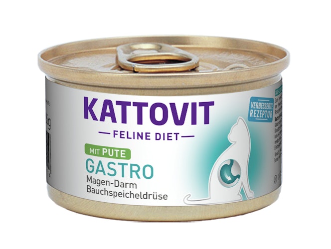 KATTOVIT Feline Diet Gastro 85g Dose Katzennassfutter Diätnahrung