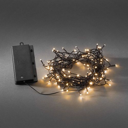 Konstsmide LED Lichterkette 120 bernsteinfarben Dioden batteriebetrieben