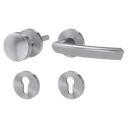 Vorschaubild Griffwerk Jette JETTE CRYSTAL Schraubtechnik -Edelstahl matt Rosettengarnitur -Schraubt. -Knopf R2 -WR -TS 40-45mm