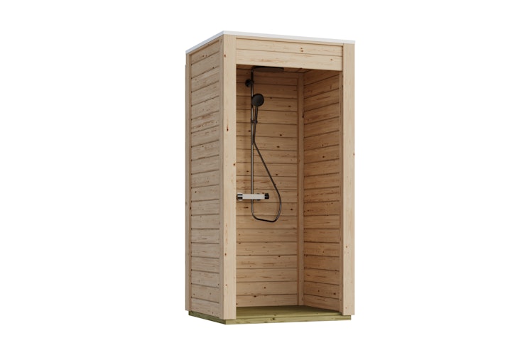 Karibu Outdoordusche Gartendusche naturbelassen - 28 mm