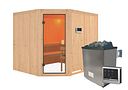 Vorschaubild Karibu Woodfeeling Sauna Horna - 68 mm Aktionssauna inkl. gratis Zubehörpaket im Wert von 126,96€