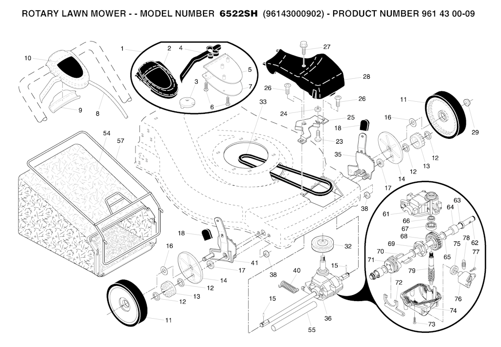 Explosionszeichnung Ersatzteile
