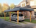 Vorschaubild Skan Holz Wendland - Walmdach Carport aus Leimholz Breite 409 cm