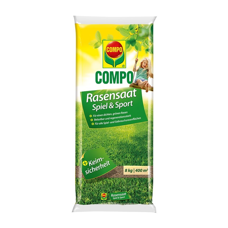 COMPO Rasensamen Spiel und Sport 8 kg für 400 m²