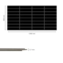 Vorschaubild Revét Vinyl Wandfliese Butcherblock Schwarz Hochglanz 120 x 60 cm