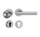 Vorschaubild Griffwerk LUCIA PROFESSIONAL Schraubtechnik -Edelstahl matt Schutzrosettengarnitur -Knopf R3 -PZ -Kombi-Innenrosettensatz rund
